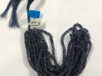 Iolite Beads Faceted Heshi, Faceted Donut, Faceted Tyre
