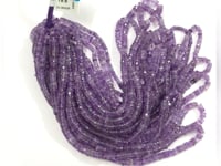 Amethyst Beads Faceted Heshi, Faceted Donut, Faceted Tyre