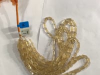 Citrine Faceted Tube Beads