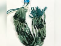 Grandidierite Faceted Roundel Beads