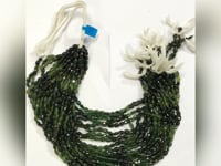 Chrome tourmaline Faceted Oval Beads