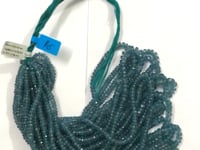 Kyanite, Neon Kyanite Faceted Roundel Beads
