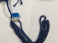 Blue Kyanite Faceted Roundel Beads