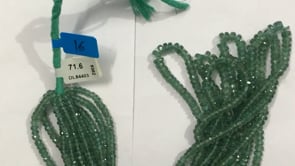 Green Kyanite Faceted Roundel Beads