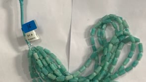 Amazonite Faceted Tube Beads