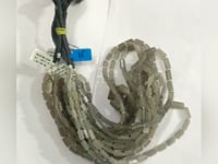 Grey Moonstone Faceted Tube Beads