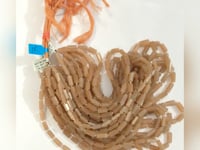 Peach Moonstone Faceted Tube Beads