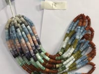 Multi Color Opal Smooth Heshi,Donuts, Tyre Beads, Natural Opal