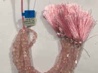 Quartz, Rose Quartz Faceted Nuggets Beads