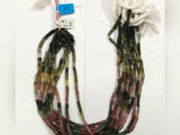 Tourmaline Faceted Tube Beads
