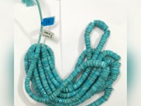 Turquoise Faceted Heshi Beads, Sleeping Beauty Turquoise