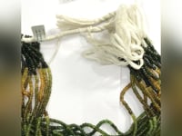 Tourmaline Chrome Green Faceted Beads