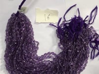 Amethyst Faceted Drop Beads