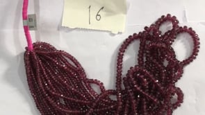 Garnet Faceted Roundel Beads, rhodolite garnet, pink garnet
