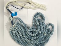Blue Opal Smooth Roundel