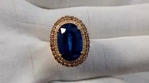 Tanzanite 14k Solid Gold Diamond Rings