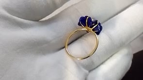 Flower 14k Solid Gold Diamond Rings