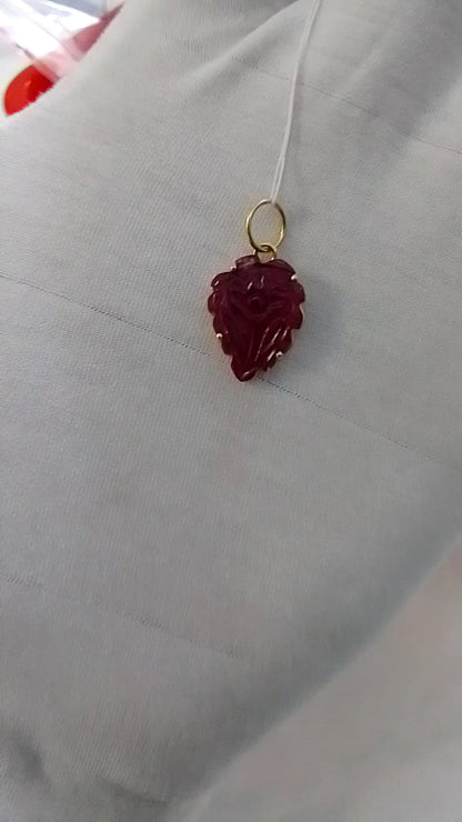Leaf 14k Solid Gold Diamond Pendants