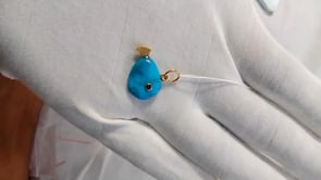 Fish 14k Solid Gold Diamond Pendants