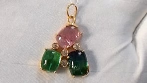 14k Solid Gold Diamond Pendants