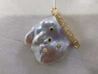 14k Solid Gold Diamond Pendants