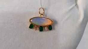 14k Solid Gold Diamond Pendants