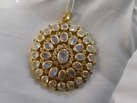 Oval 92.5 Silver Pave Diamond Pendant