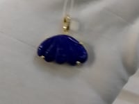 Lapis Lazuli Pave Diamond Pendant