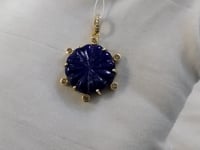 Lapis Lazuli Pave Diamond Pendant
