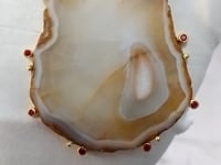 Agate Nature Pave Diamond Pendant
