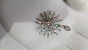 Star Pave Diamond Pendant