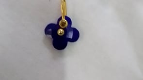925 Silver Pave Diamond Pendant With Lapis lazuli Stone