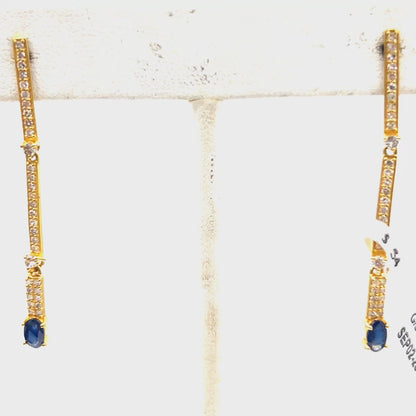 14k Solid Gold Diamond Earring.14k Solid Gold Diamond Earring..