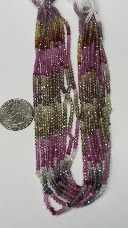 Multi Sapphire Round Faceted 3mm
