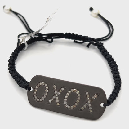 XOXO Thread Diamond Bangle