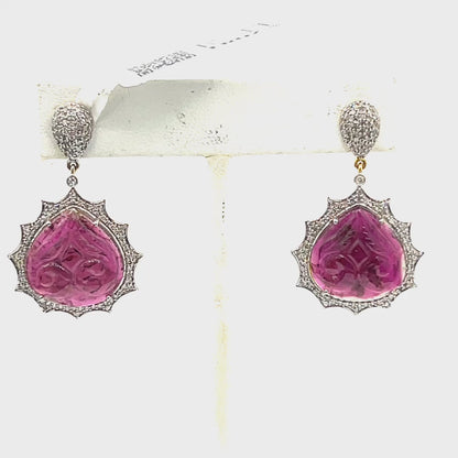 14k Solid Gold Diamond Earring