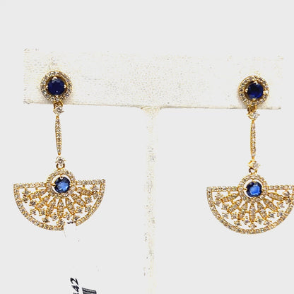 14k Solid Gold Diamond Earring