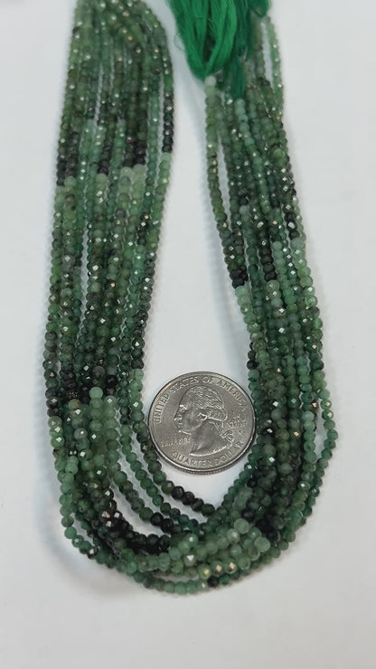 Emerald Natural Faceted Round 3mm