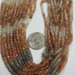 Multi Moonstone Faceted 3-4mm