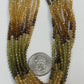Yellow Tourmaline Multi Faceted Round 3mm