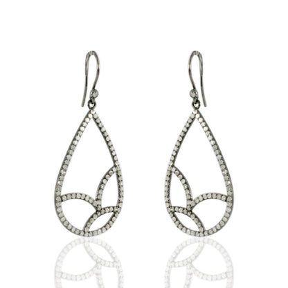 Drop Filigree Sterling Silver Earrings