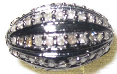 Diamond Oval Pave Beads