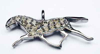 Horse Shape Diamond Charm