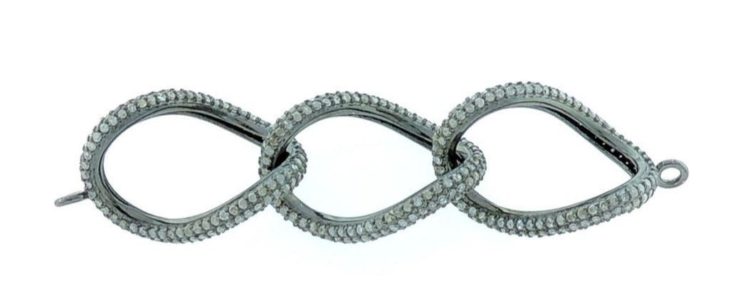 Chain Link Sterling Silver Connector