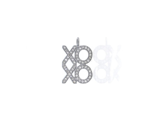 Silver and Diamond Pave  PENDANT & CHARMS