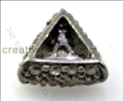 Spacer Triangle shape 2 row diamond pave Diamond Beads