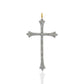 14K Solid Gold Cross Diamond Pendants