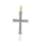 14K Solid Gold Cross Diamond Pendants