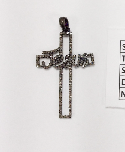 Jesus Cross Diamond Pendant