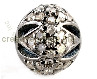FILGREE DESIGNS PAVE DIAMOND BEADS